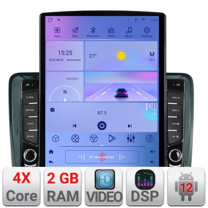 Navigatie VW PQB K-vw ecran tip TESLA 9.7" cu Android Radio Bluetooth Internet GPS WIFI 2+32 DSP Quad Core v2 - imagine 5