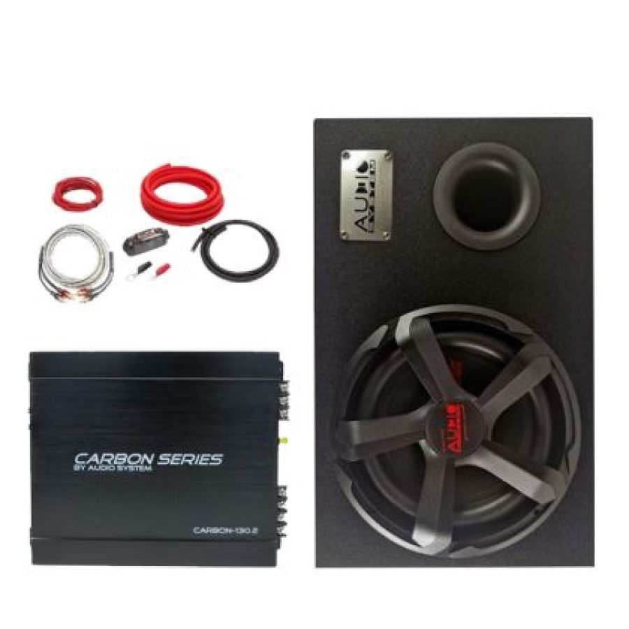 Pachet Bass Audio-Systems CARBON-12-130.2 300 Watts, difuzor 12 inch 30 cm, cabluri inlcuse - imagine 8