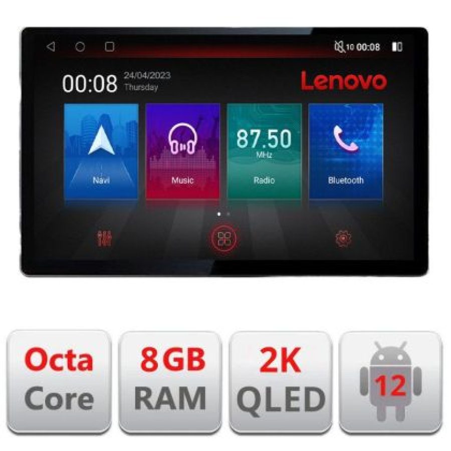 Navigatie Audi A4 B6 Quad Core N-050 ecran 13" 2K 8+128 Android Waze USB Navigatie 4G 360 Toslink Youtube Radio v1 - imagine 6
