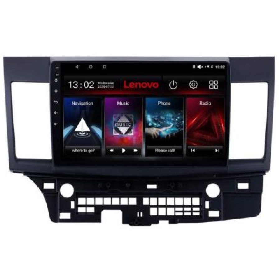 Navigatie Mitsubishi Lancer Lenovo Kit-037 4+64 GB Android Waze USB Navigatie Internet Youtube Radio - imagine 4