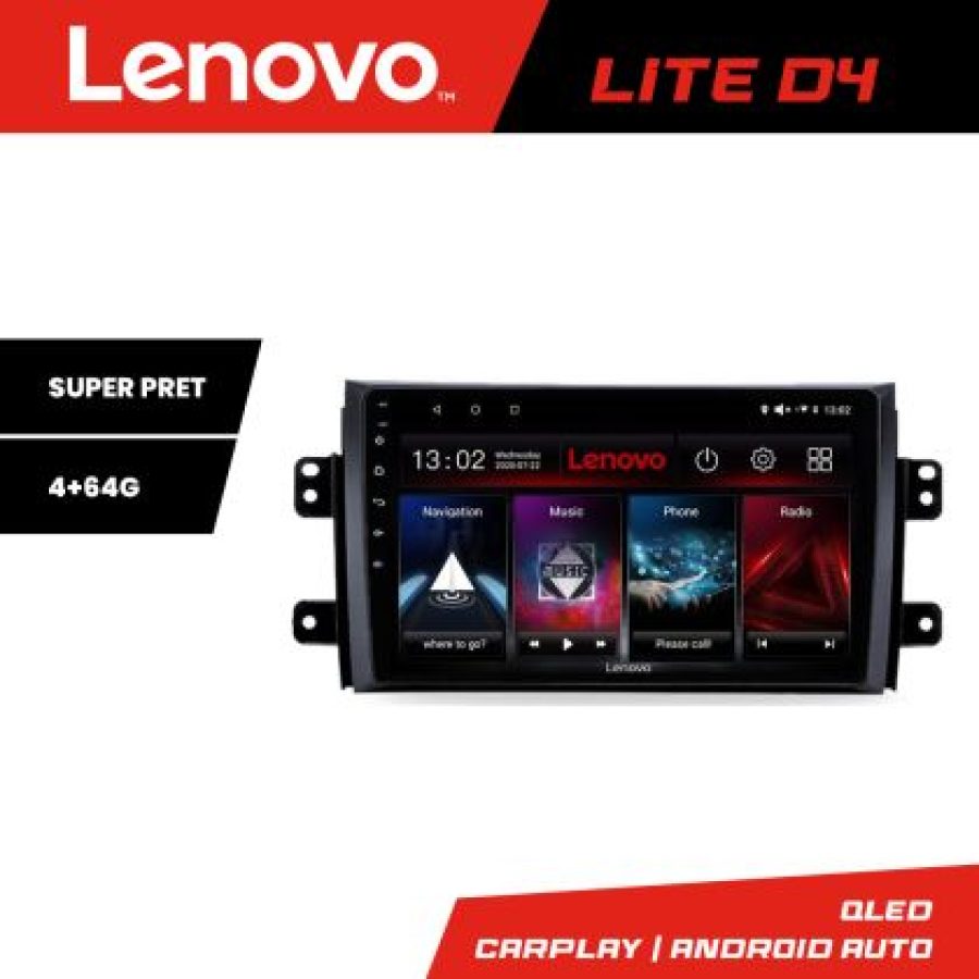 Navigatie Suzuki SX4 2006-2013 Lenovo Kit-124 4+64 GB Android Waze USB Navigatie Internet Youtube Radio - imagine 5
