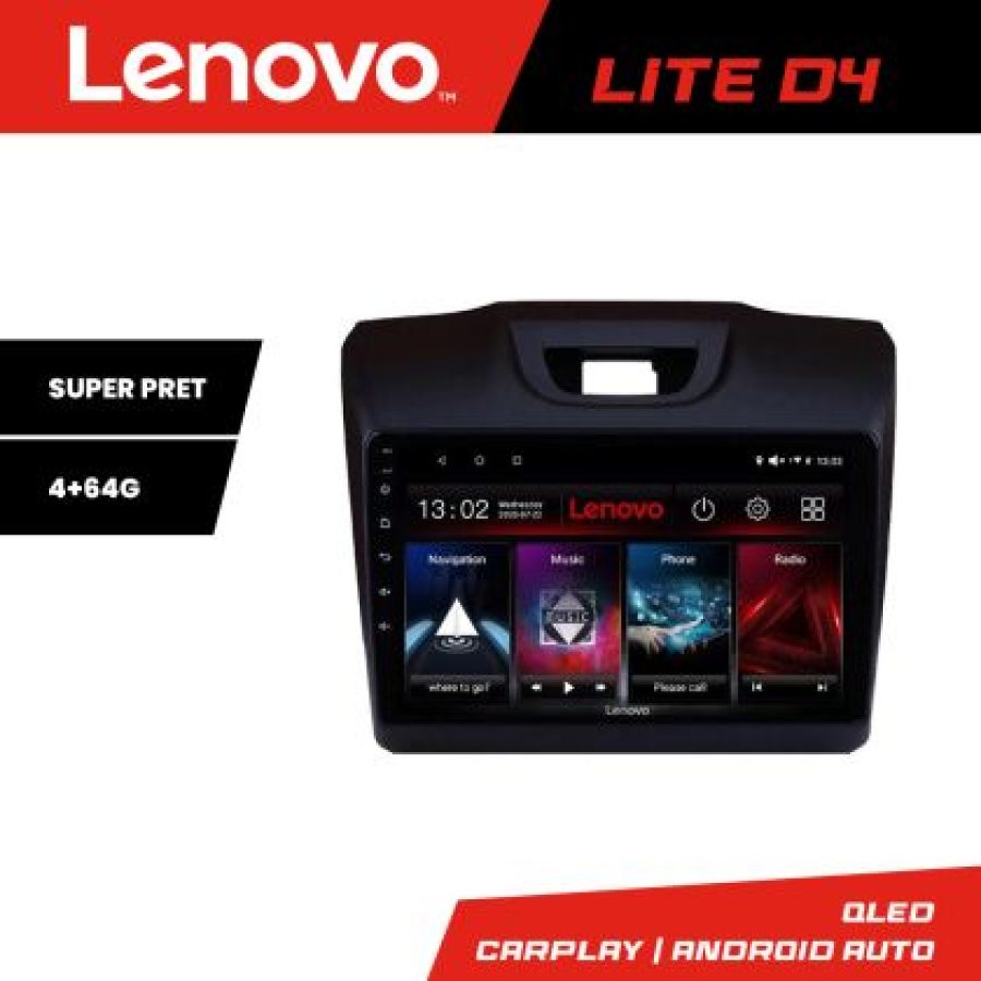 Navigatie Isuzu D-Max Quad Core Lenovo Kit-2234 4+64 GB Android Waze USB Navigatie Internet Youtube Radio v1 - imagine 3