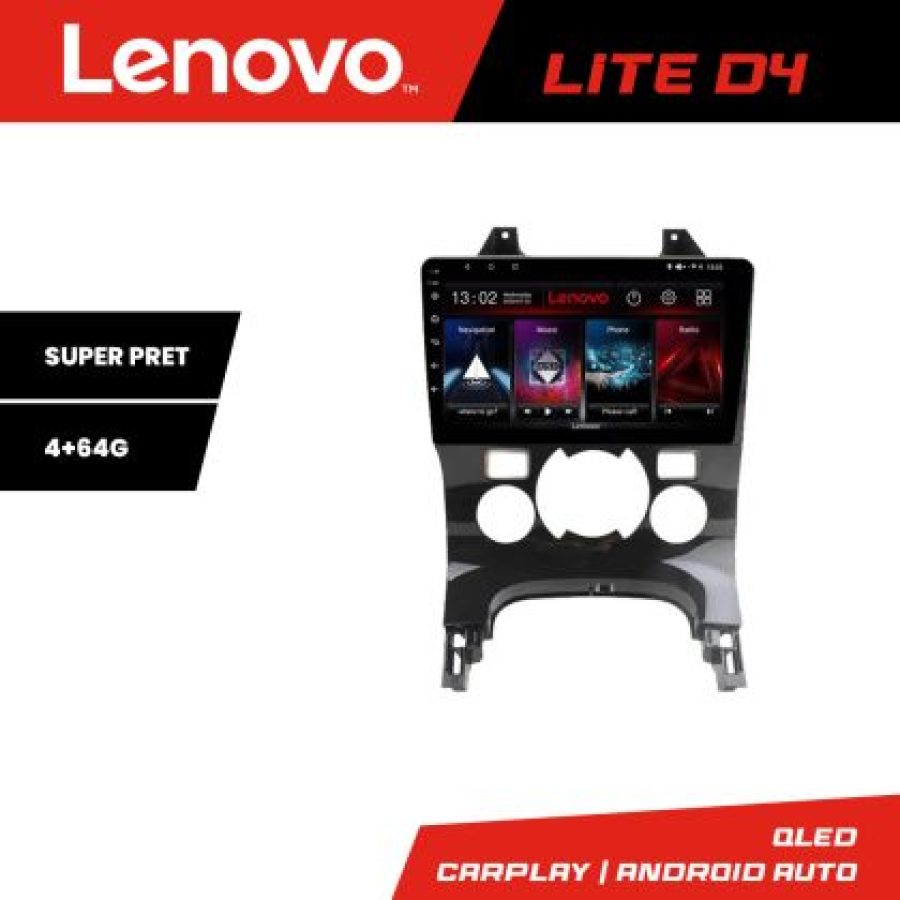 Navigatie Peugeot 3008 Quad Core Lenovo Kit-323 4+64 GB Android Waze USB Navigatie Internet Youtube Radio - imagine 5