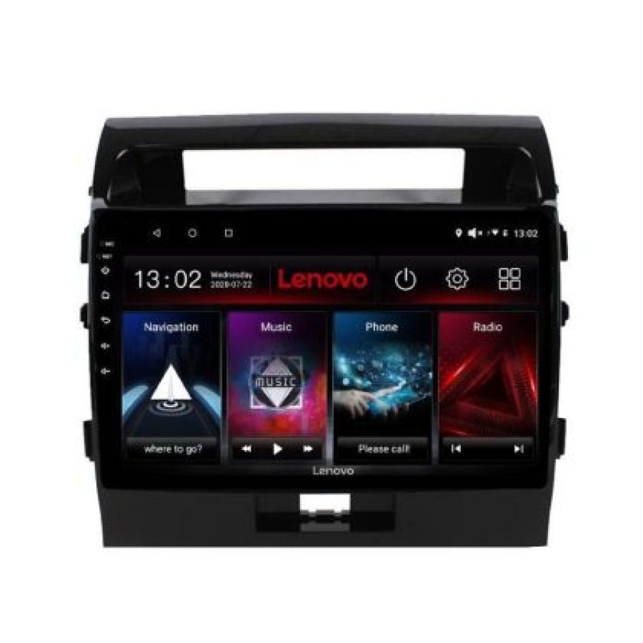 Navigatie Toyota LandCruiser 2008-2015 Lenovo Kit-381 4+64 GB Android Waze USB Navigatie Internet Youtube Radio v1 - imagine 4
