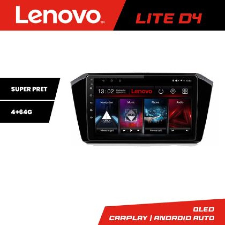 Navigatie VW Passat 2015- Lenovo Kit-518 4+64 GB Android Waze USB Navigatie Internet Youtube Radio - imagine 3