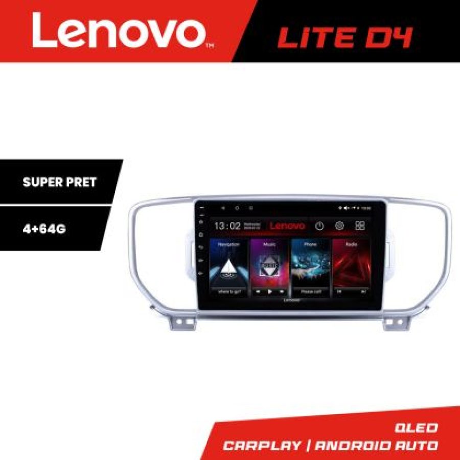 Navigatie Kia Sportage 2016-2018 Lenovo Kit-567 4+64 GB Android Waze USB Navigatie Internet Youtube Radio - imagine 3