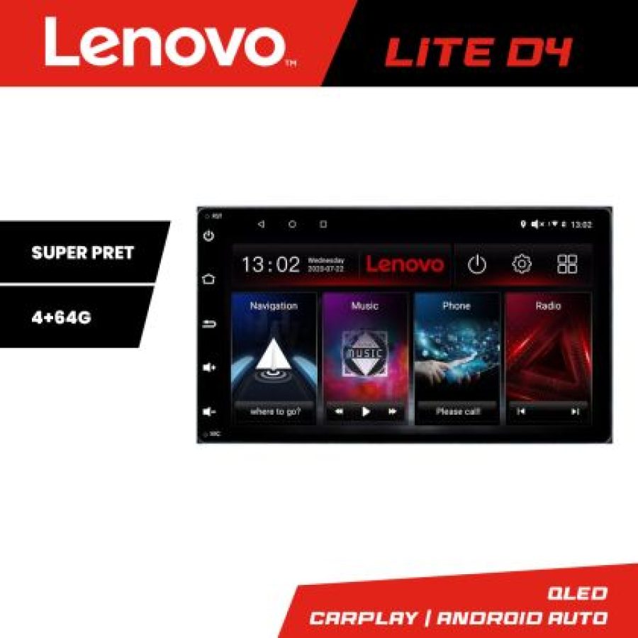 Navigatie Toyota Auris 2007-2013 Lenovo Kit-auris-2013 4+64 GB Android Waze USB Navigatie Internet Youtube Radio - imagine 3