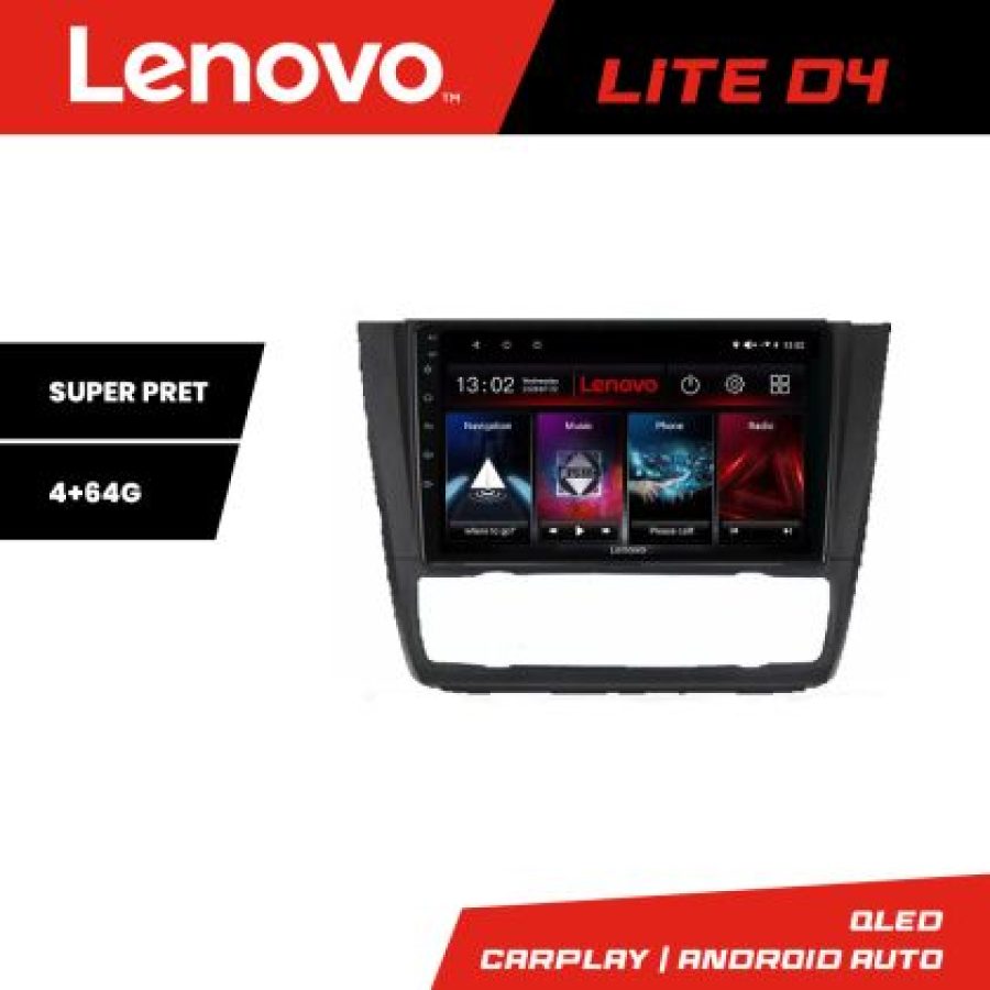 Navigatie BMW Seria 1 E87 Lenovo Kit-BMW117 4+64 GB Android Waze USB Navigatie Internet Youtube Radio - imagine 3