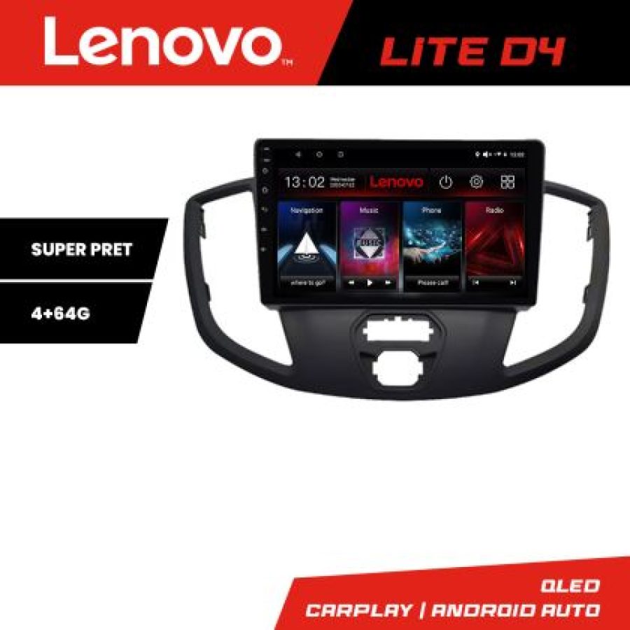 Navigatie Ford Transit V363 2015-2021 Android radio gps internet 4+64 Lenovo - imagine 5