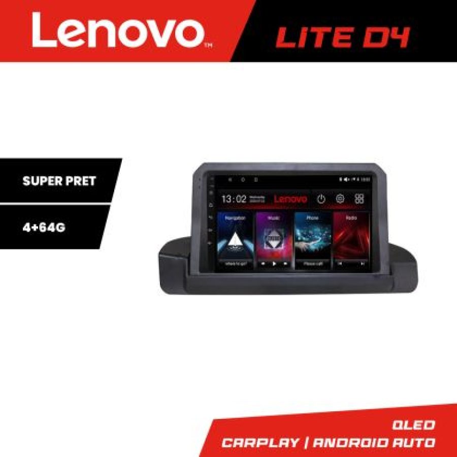 Navigatie BMW Seria 3 E90 fara ecran de fabrica 4+64 GB Android Waze USB Navigatie Internet Youtube Radio Lenovo - imagine 3
