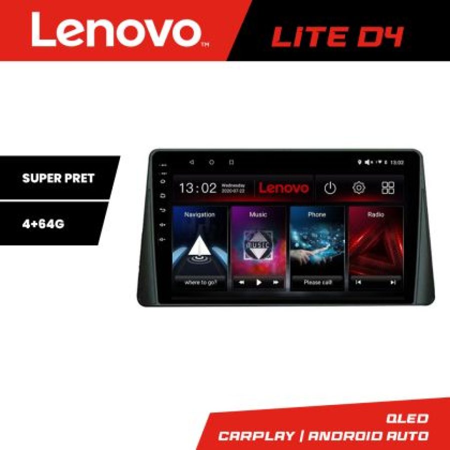Navigatie Ford Focus 4 Kuga 2018-2023 Lenovo 4+64 GB Android Waze USB Navigatie Internet Youtube Radio - imagine 3