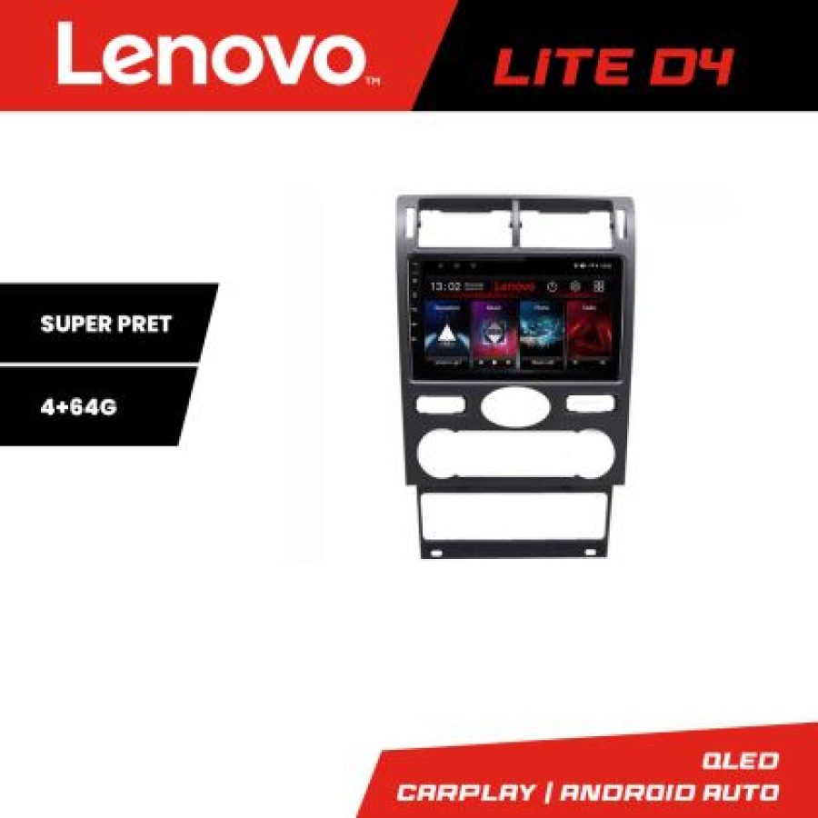 Navigatie Ford Mondeo intre anii 2004-2007 Android radio gps internet 4+64 Lenovo - imagine 3