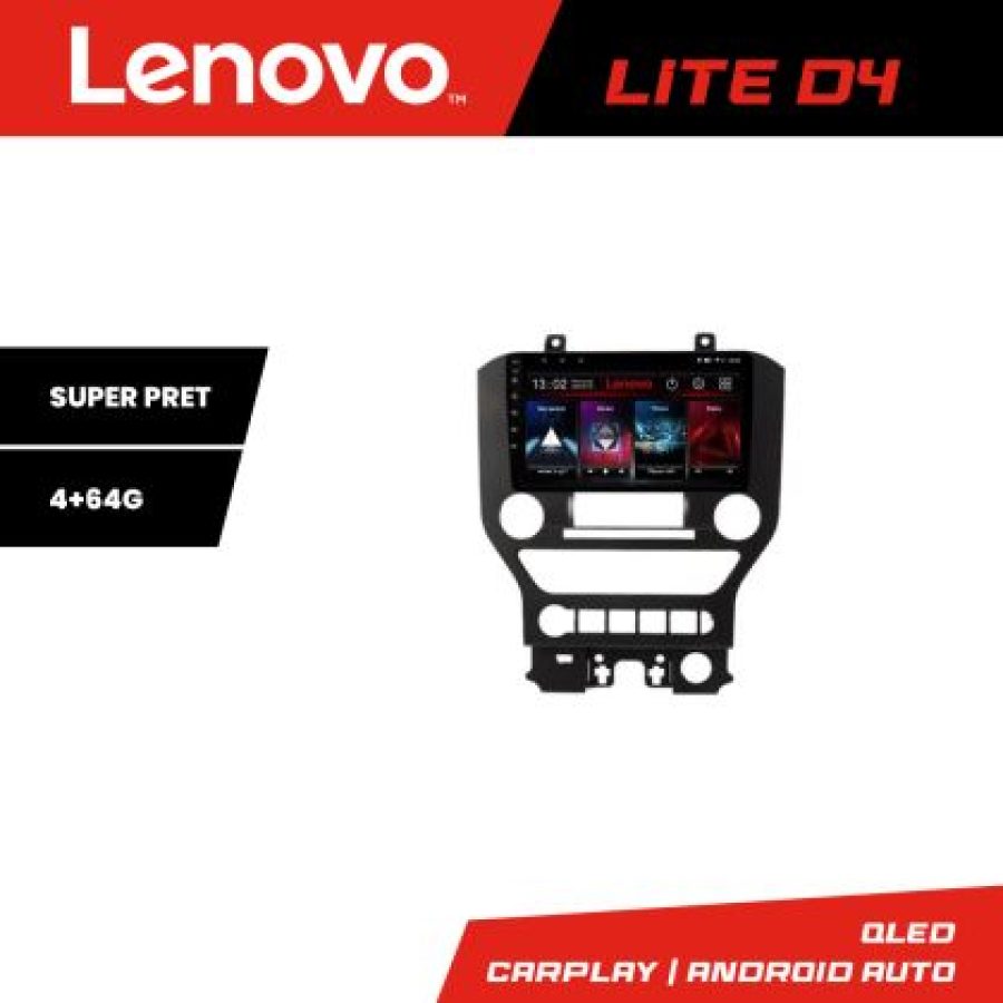 Navigatie Ford Mustang 2015-2020 Lenovo Kit-MUSTANG-NAVI4+64 GB Android Waze USB Navigatie Internet Youtube Radio - imagine 3