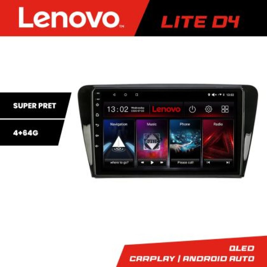 Navigatie Skoda Rapid Seat Toledo 2013+ Android radio gps internet 4+64 Lenovo - imagine 5