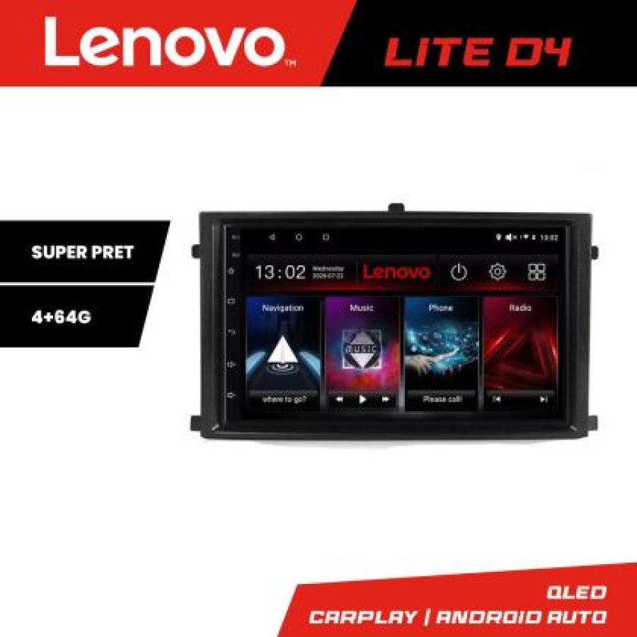 Navigatie Rexton 2019- Lenovo Kit-REXTON 4+64 GB Android Waze USB Navigatie Internet Youtube Radio - imagine 3