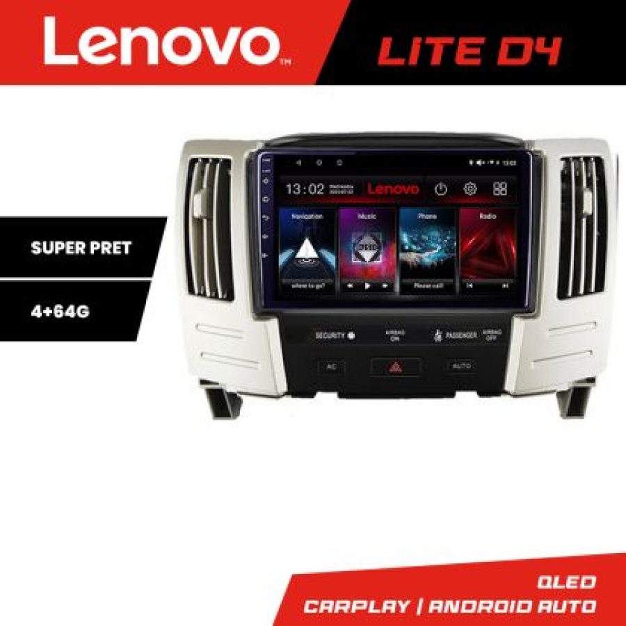 Navigatie Lexus RX300 2003-2008 Android radio gps internet 4+64 Lenovo - imagine 3