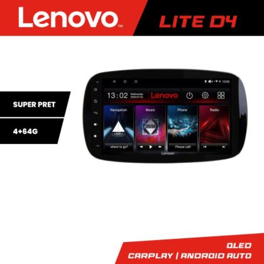 Navigatie Smart For Two 2015- Lenovo Kit-Smart15 4+64 GB Android Waze USB Navigatie Internet Youtube Radio - imagine 5