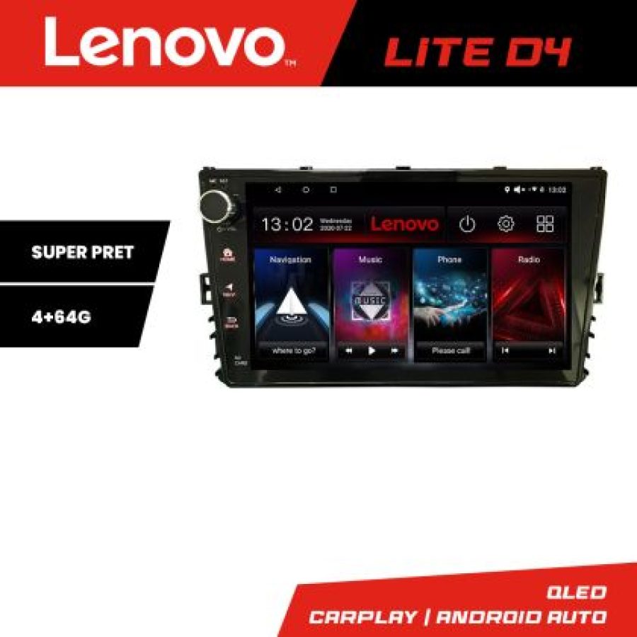 Navigatie VW masini dupa 2018 Android radio gps internet 4+64 Lenovo - imagine 3