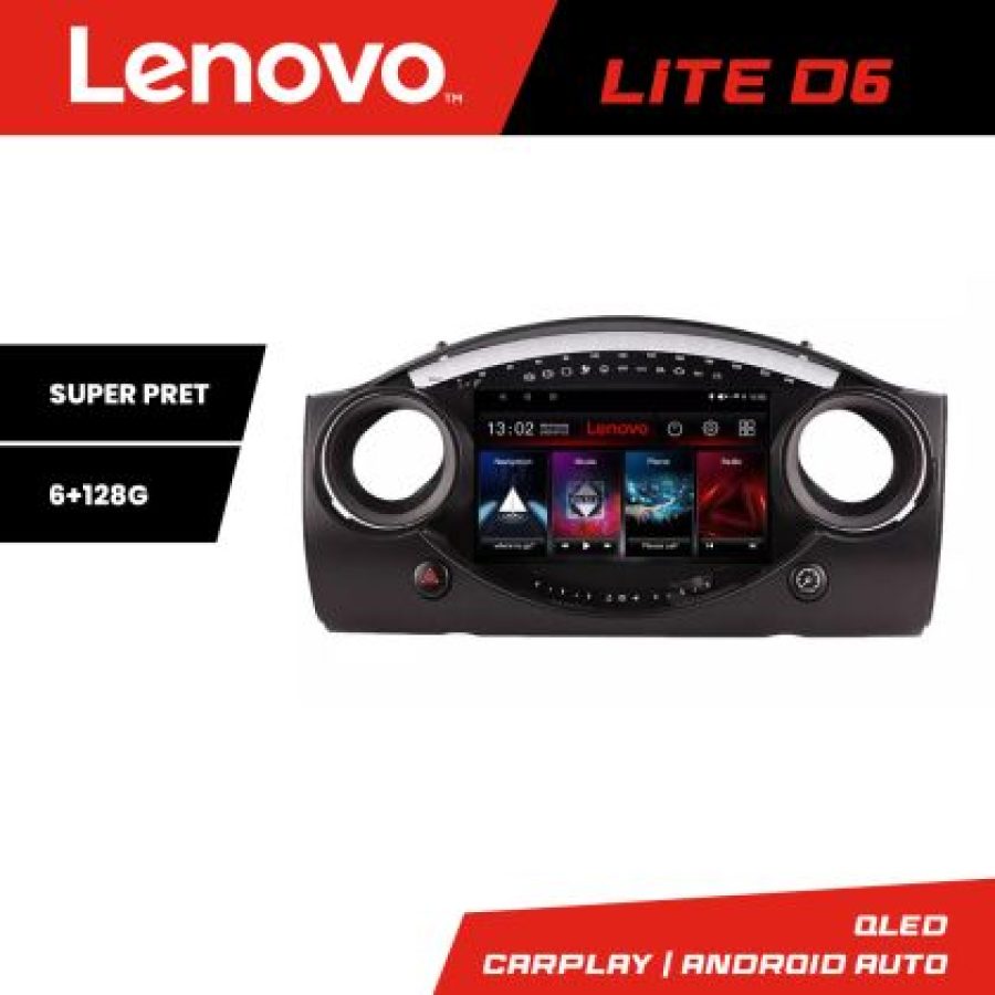 Navigatie Mini intre anii 2004-2006 Android radio gps internet 8 core 6+128 Lenovo - imagine 5