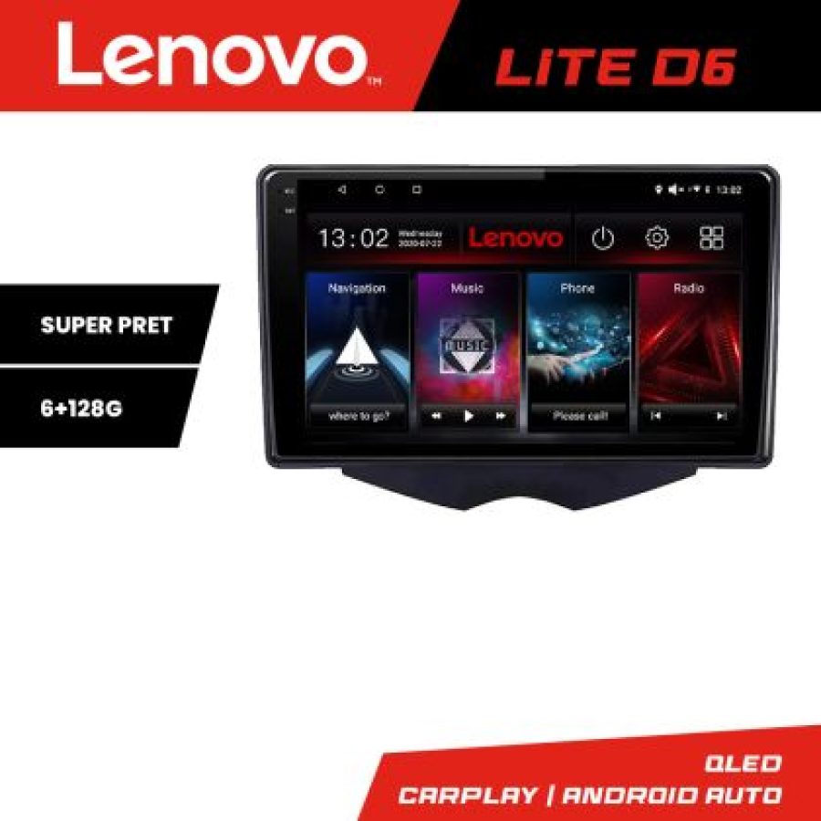 Navigatie yundai Veloster Android radio gps internet 8 core 6+128 Lenovo - imagine 3