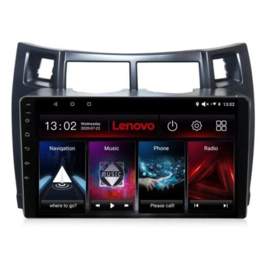 Navigatie Toyota Yaris 2008-2011 Lenovo Kit-YARIS08 8 core 6+128 GB Android Waze USB Navigatie Internet Youtube Radio Lenovo - imagine 4