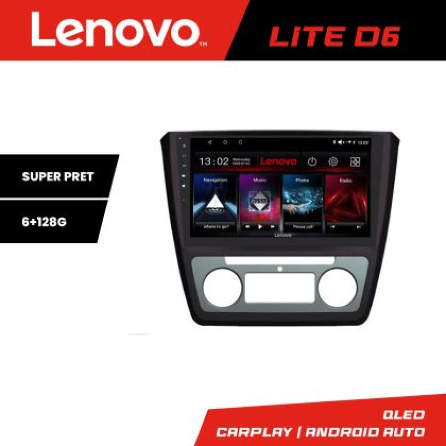 Navigatie Skoda Yeti 2009-2014 Lenovo Kit-YETI 8 core 6+128 GB Android Waze USB Navigatie Internet Youtube Radio - imagine 3