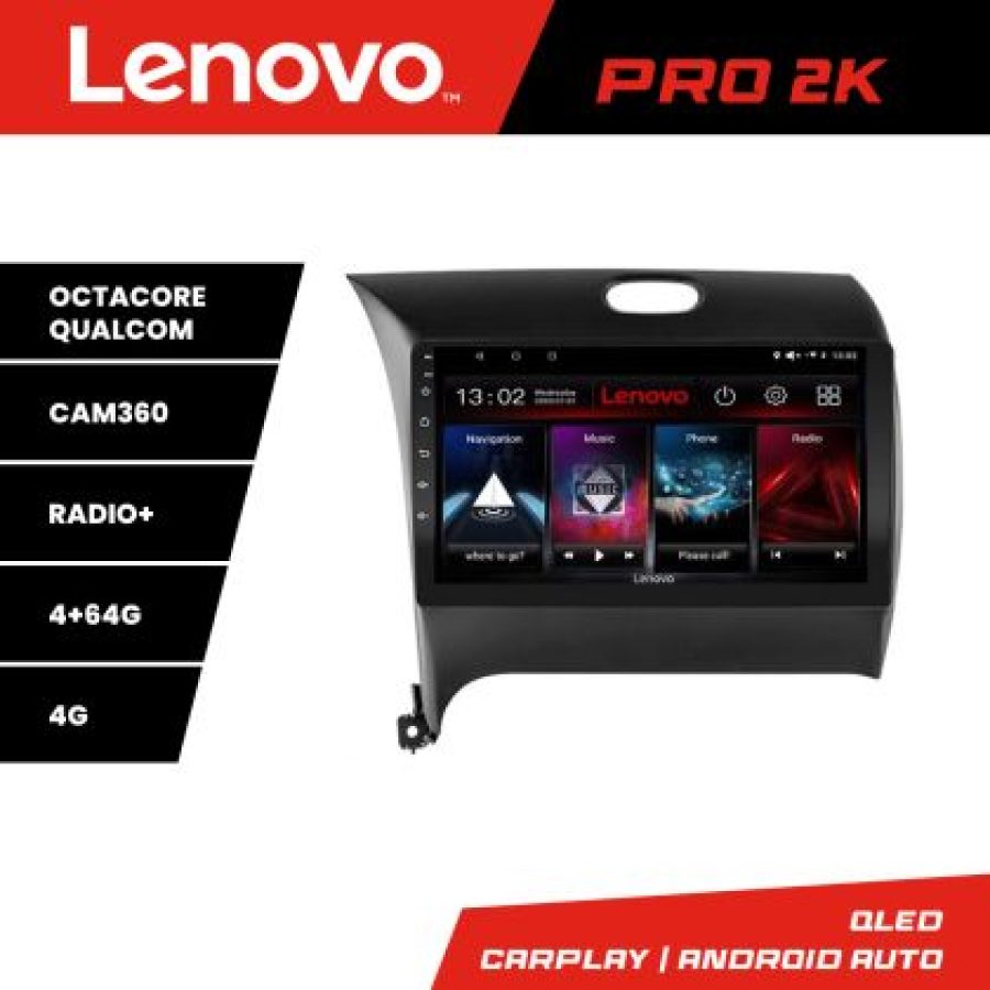 Navigatie Kia Cerato 2013-2017 Lenovo Kit-1562 8 core QLED 2K 4+64 360 Android Waze USB Navigatie Internet Youtube Radio - imagine 5