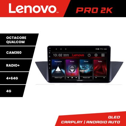 Navigatie BMW X1 E84 Lenovo Kit-219 cu Android Radio Bluetooth internet 8 core QLED 2K 4+64 360 - imagine 3