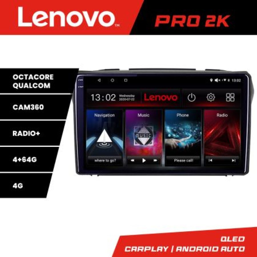 Navigatie Suzuki Alto 2009-2016 Android radio gps internet 8 core QLED 2K 4+64 360 Lenovo - imagine 3