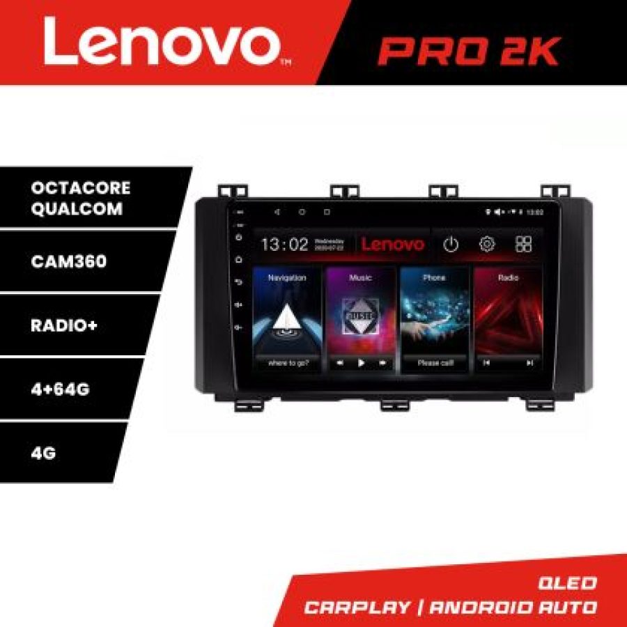 Navigatie Seat Ateca Android radio gps internet 8 core QLED 2K 4+64 360 Lenovo - imagine 3