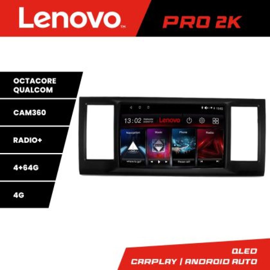 Navigatie VW Caravelle 2015- Lenovo Kit-CARAVELLE 8 core QLED 2K 4+64 360 Android Waze USB Navigatie Internet Youtube Radio - imagine 5