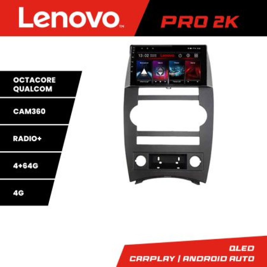 Navigatie Jeep Commander Android radio gps internet 8 core QLED 2K 4+64 360 Lenovo - imagine 5