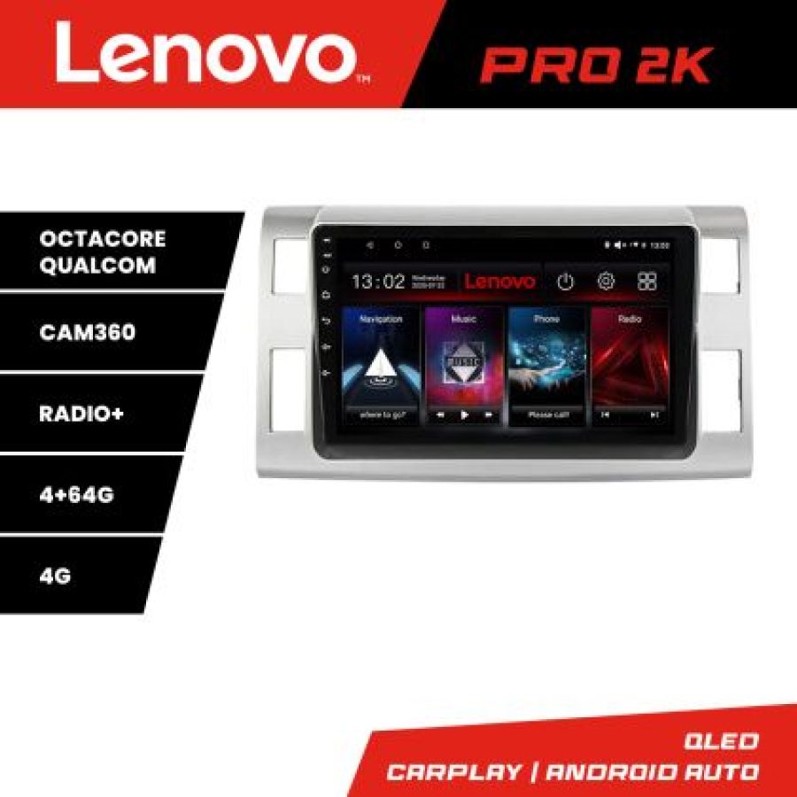 Navigatie Toyota Estima intre anii 2006-2013 Android radio gps internet 8 core QLED 2K 4+64 360 Lenovo - imagine 3