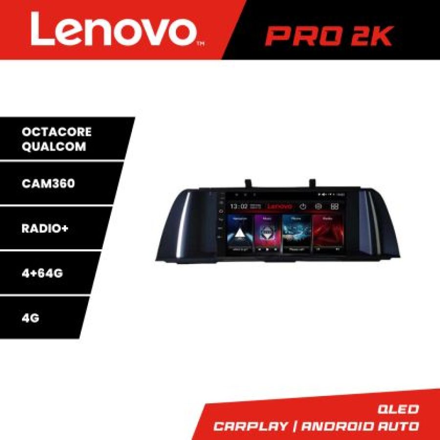 Navigatie Seria 5 F10 2010-2012 CIC 8 core QLED 2K 4+64 360 Android Waze USB Navigatie Internet Youtube Radio Lenovo - imagine 5