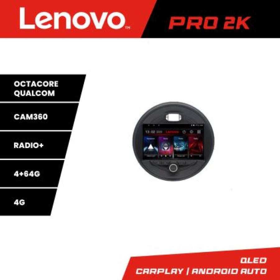 Navigatie Mini 2015-2019 masini fara ecran color de fabrica 8 core QLED 2K 4+64 360 Android Waze USB Navigatie Internet Youtube Radio Lenovo - imagine 5