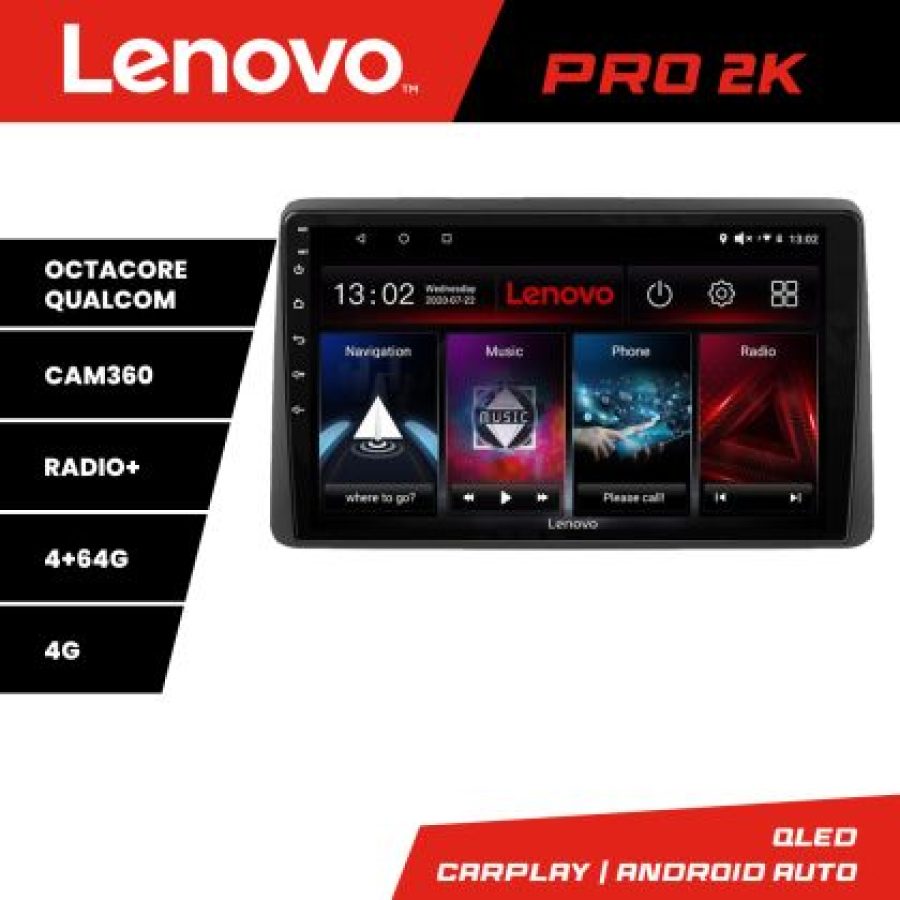 Navigatie DODGE RAM 2019- Android radio gps internet 8 core QLED 2K 4+64 360 Lenovo - imagine 5