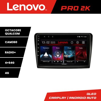 Navigatie Skoda Superb 2 Lenovo Kit-SUPERB2 8 core QLED 2K 4+64 360 Android Waze USB Navigatie Internet Youtube Radio - imagine 3