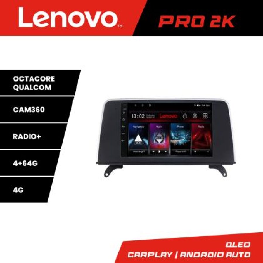 Navigatie BMW X5 X6 2007-2009 CCC 8 core QLED 2K 4+64 360 Android Waze USB Navigatie Internet Youtube Radio Lenovo - imagine 3