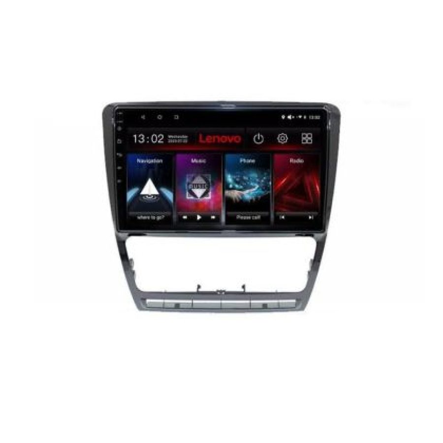 Navigatie Skoda Octavia 2 2005-2013 Lenovo Kit-005 8 core QLED 2K 8+256 360 Android Waze USB Navigatie Internet Youtube Radio - imagine 4