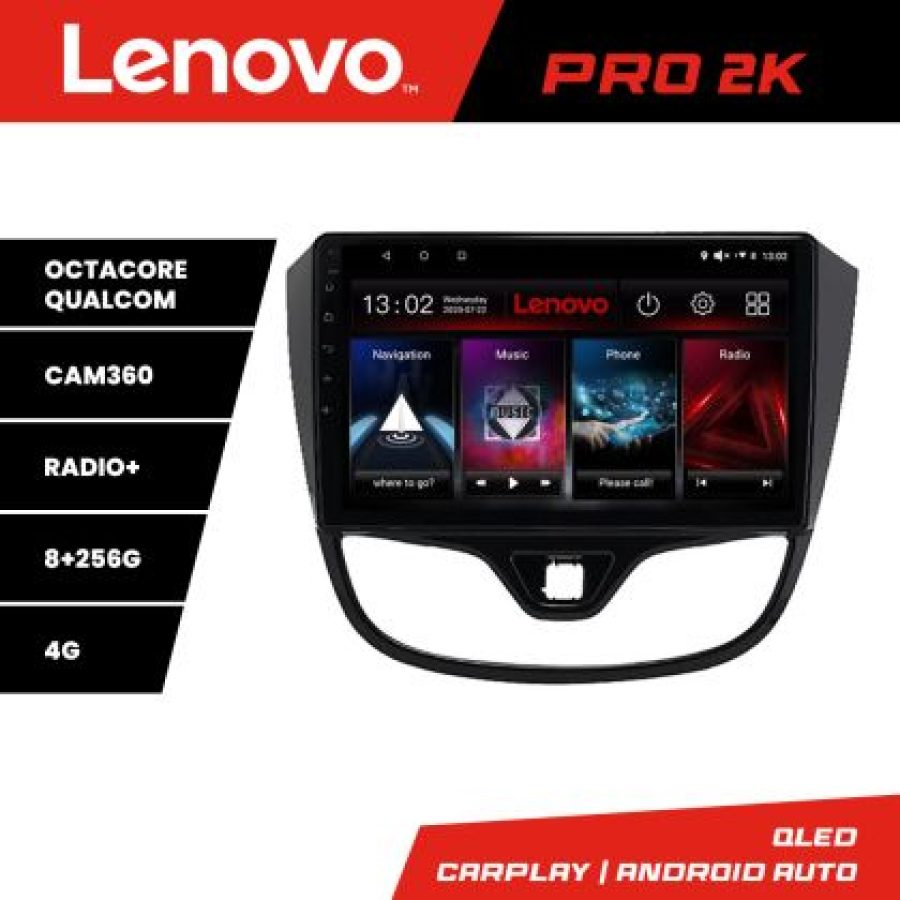 Navigatie Opel Karl 2017- Lenovo Kit-karl 8 core QLED 2K 8+256 360 Android Waze USB Navigatie Internet Youtube Radio - imagine 3