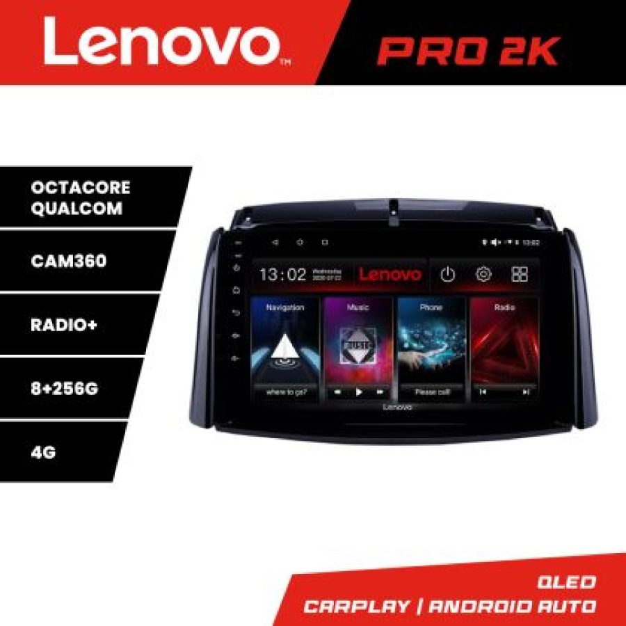 Navigatie Renault Koleos 2009-2016 Lenovo Kit-KOLEOS 8 core QLED 2K 8+256 360 Android Waze USB Navigatie Internet Youtube Radio - imagine 5