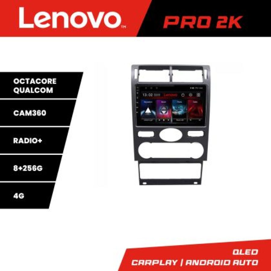 Navigatie Ford Mondeo intre anii 2004-2007 Android radio gps internet 8 core QLED 2K 8+256 360 Lenovo - imagine 3