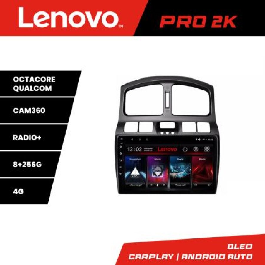 Navigatie Hyundai Santa Fe 2000-2006 Android radio gps internet 8 core QLED 2K 8+256 360 Lenovo - imagine 5