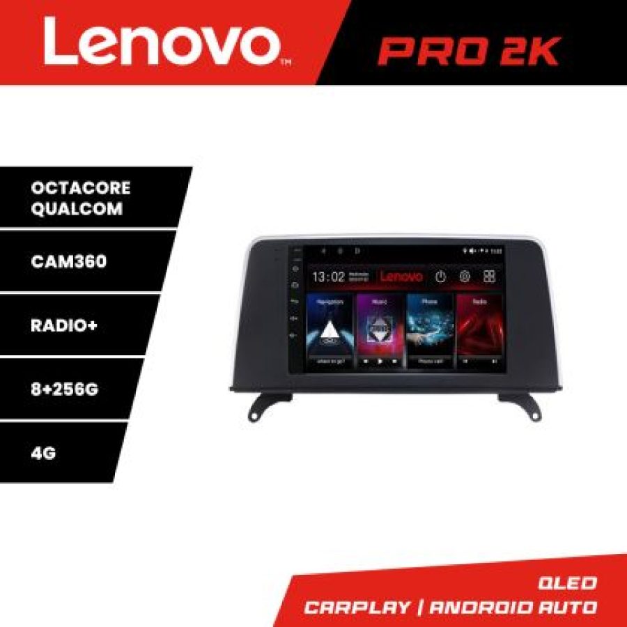 Navigatie BMW X5 X6 2009-2014 CIC 8 core QLED 2K 8+256 360 Android Waze USB Navigatie Internet Youtube Radio Lenovo - imagine 3