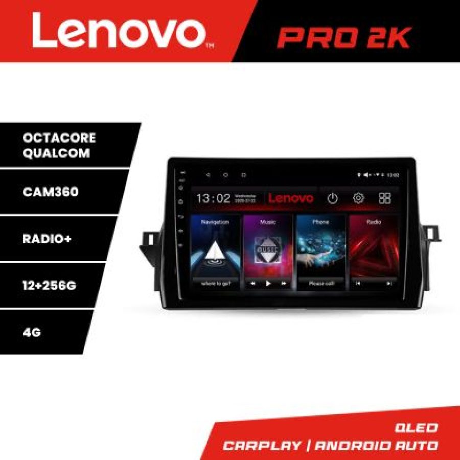 Navigatie Toyota Camry 2021- Lenovo Kit-camry2021 8 core QLED 2K 12+256 360 Android Waze USB Navigatie Internet Youtube Radio - imagine 3