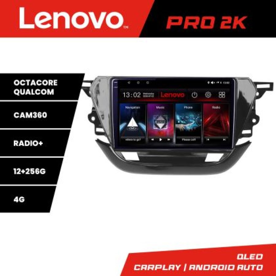 Navigatie Opel Corsa F 2019- Android radio gps internet 8 core QLED 2K 12+256 360 Lenovo - imagine 5