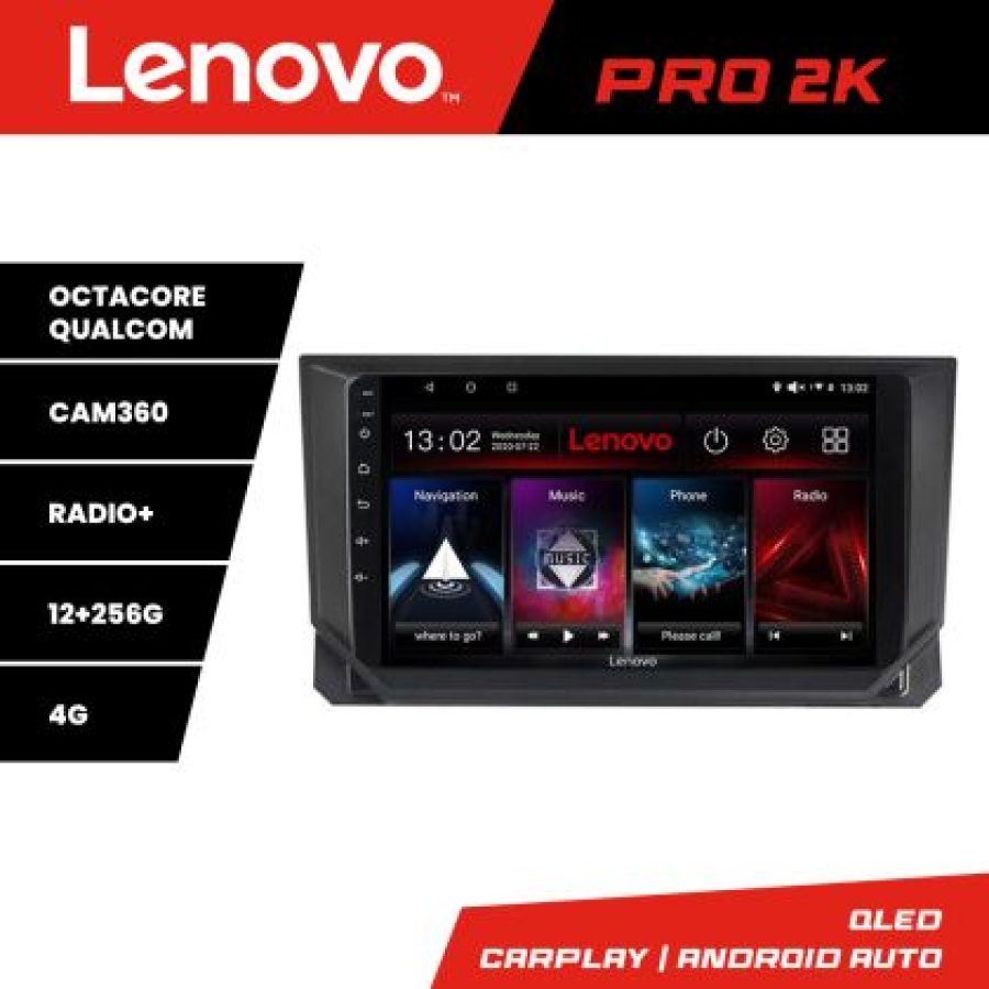 Navigatie Seat Ibiza 2017- Lenovo Kit-IBZ 8 core QLED 2K 12+256 360 Android Waze USB Navigatie Internet Youtube Radio - imagine 5