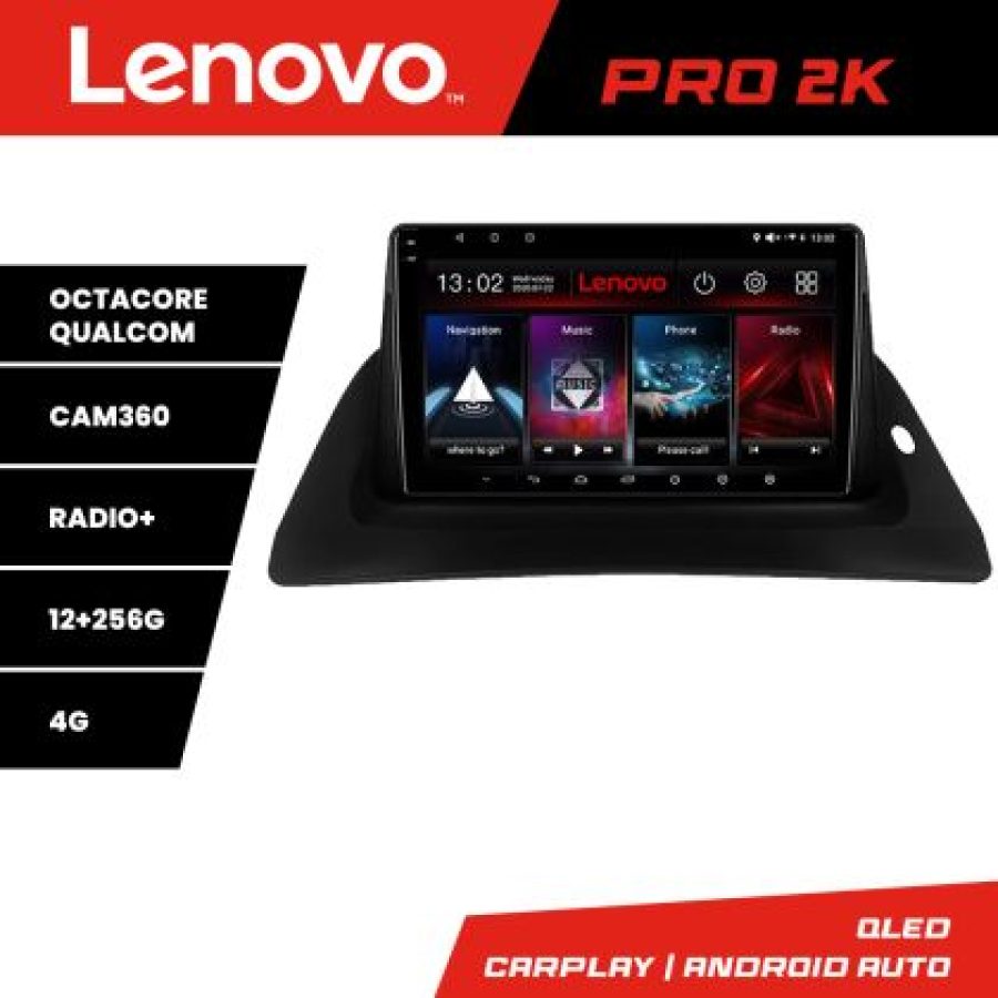 Navigatie Renault Kangoo  Android radio gps internet 8 core QLED 2K 12+256 360 Lenovo - imagine 5