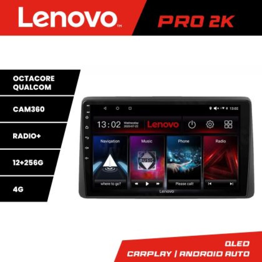 Navigatie Opel Movano Renault Master 2020- Android radio gps internet 8 core QLED 2K 12+256 360 Lenovo v1 - imagine 3