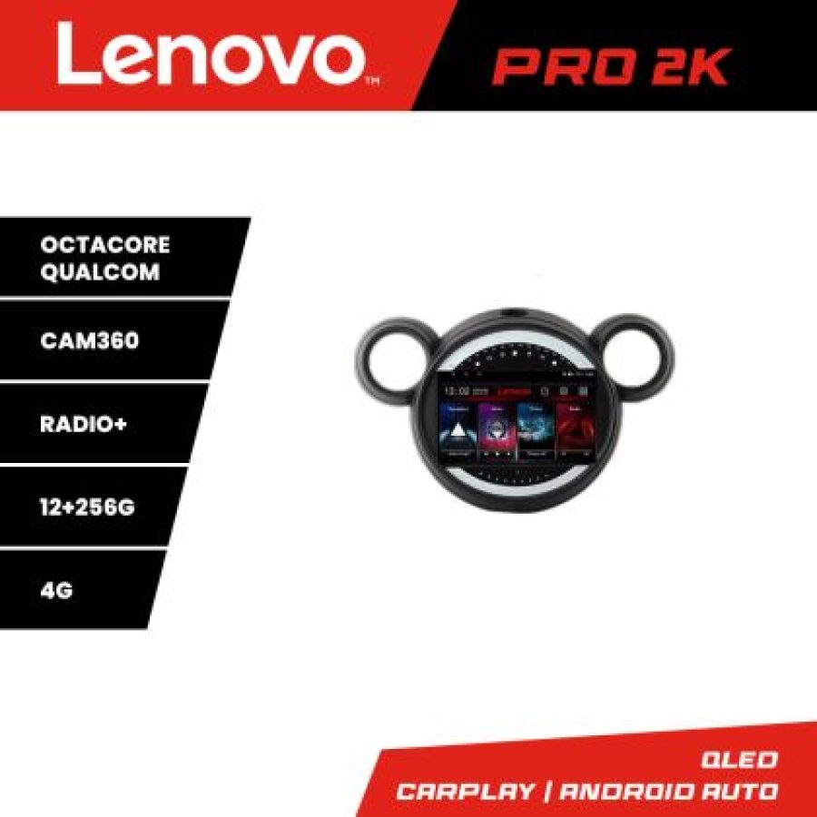 Navigatie Mini 2011-2015 cu sistem CIC 8 core QLED 2K 12+256 360 Android Waze USB Navigatie Internet Youtube Radio Lenovo - imagine 5